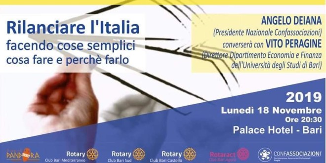 Rilanciare L Italia Facendo Cose Semplici Idee E Riflessioni Sulla Situazione Economica E Finanziaria Confassociazioni