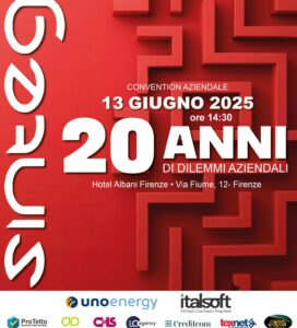 <h3>“20 ANNI DI DILEMMI AZIENDALI. CONVENTION AZIENDALE SINTEG”</h3>