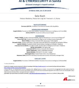 <h3>“AI E CYBERSECURITY IN SANITA’. ORIZZONTI STRATEGICI E IMPATTI VERTICALI”</h3>
