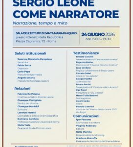 <h3>“SERGIO LEONE COME NARRATORE. NARRAZIONE, TEMPO E MITO”</h3>