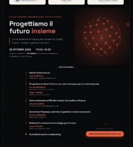 <h3>“PROGETTIAMO IL FUTURO INSIEME: COME SOSTENERE LE IMPRESE DEL NORDEST TRA CREDITO, FINANZA, FISCALITÀ E GESTIONE DEI RISCHI”</h3>